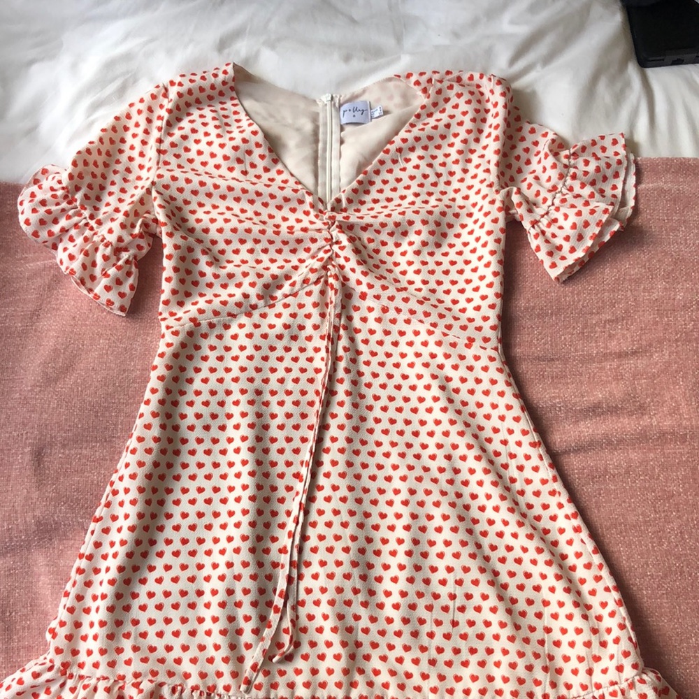 Princess Polly Eris Mini Dress Red/White - Picture 3 of 4